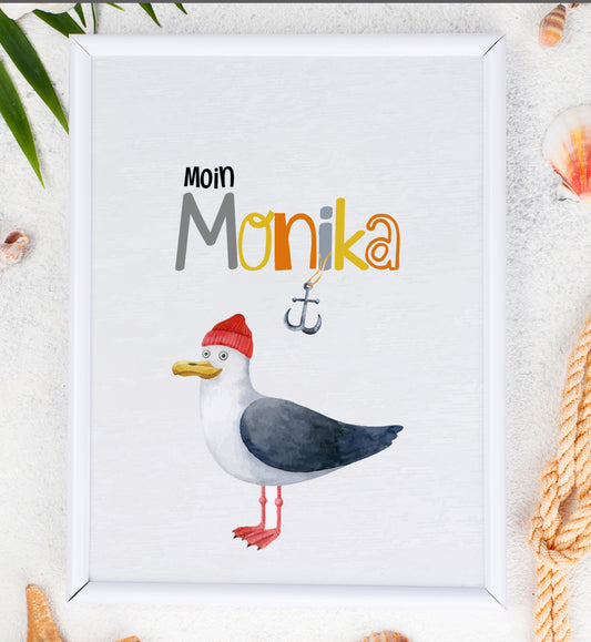 Moin | Seagull & Anchor | Name