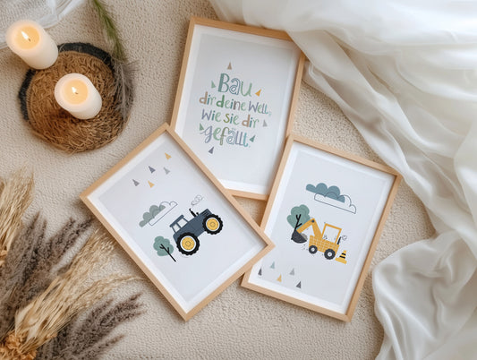 Children's saying | Tractor | excavator | 3s