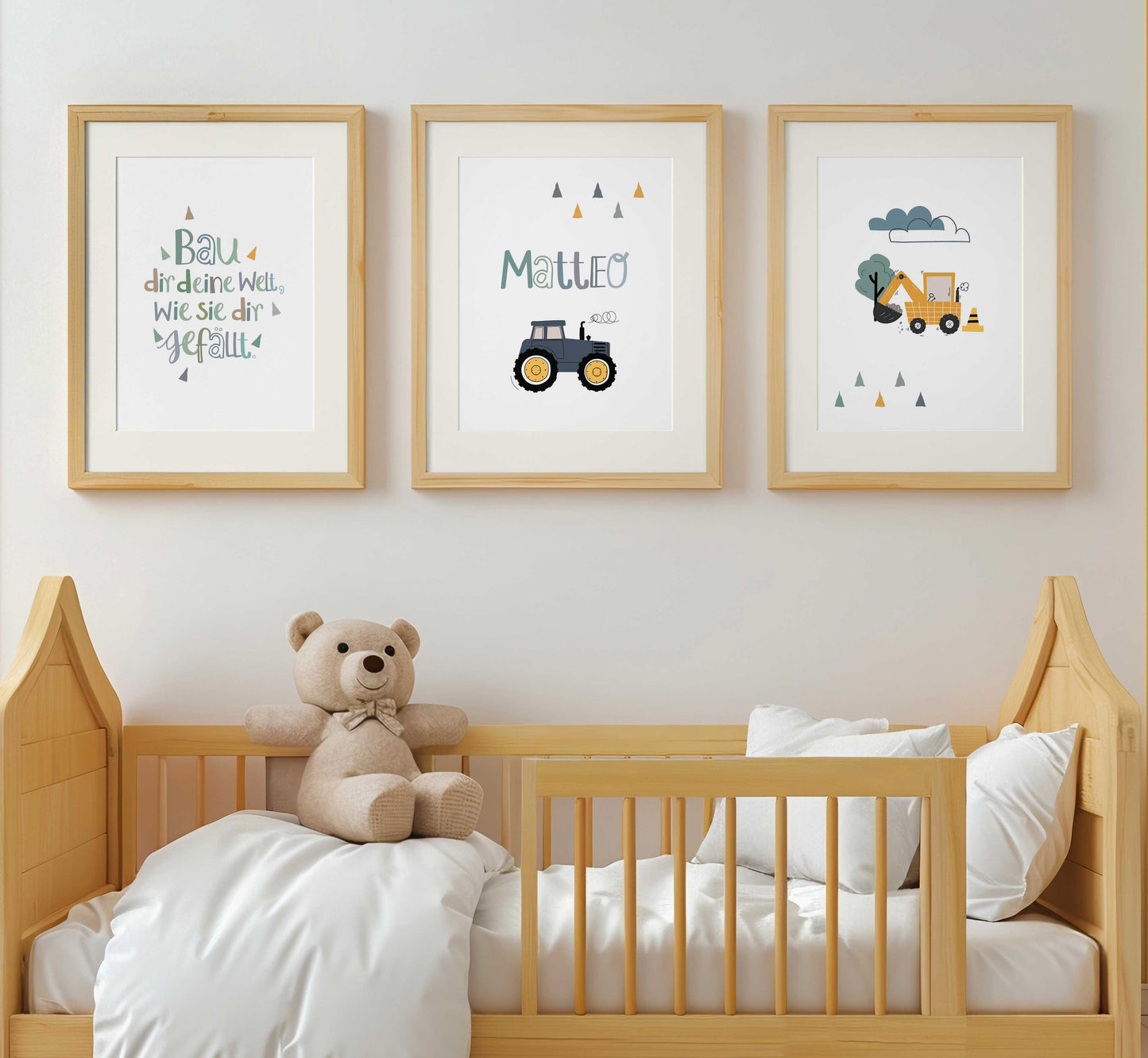 Children's saying | Tractor name | Excavator | 3-piece