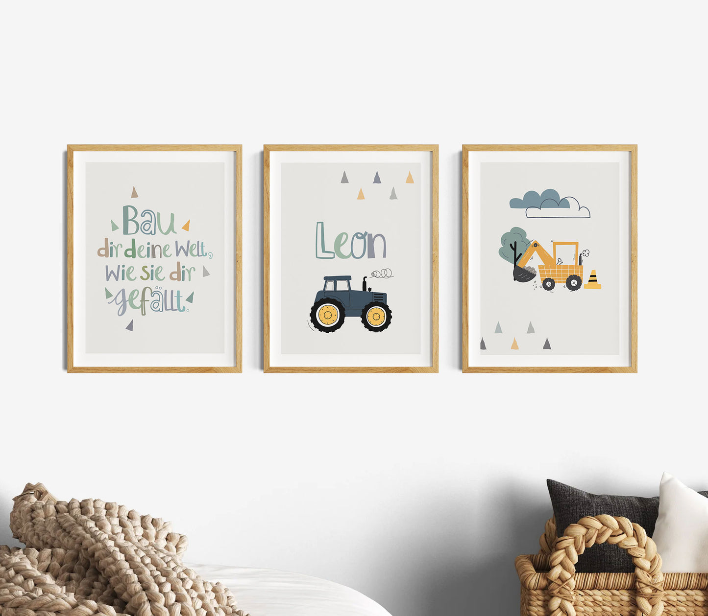 Children's saying | Tractor name | Excavator | 3-piece
