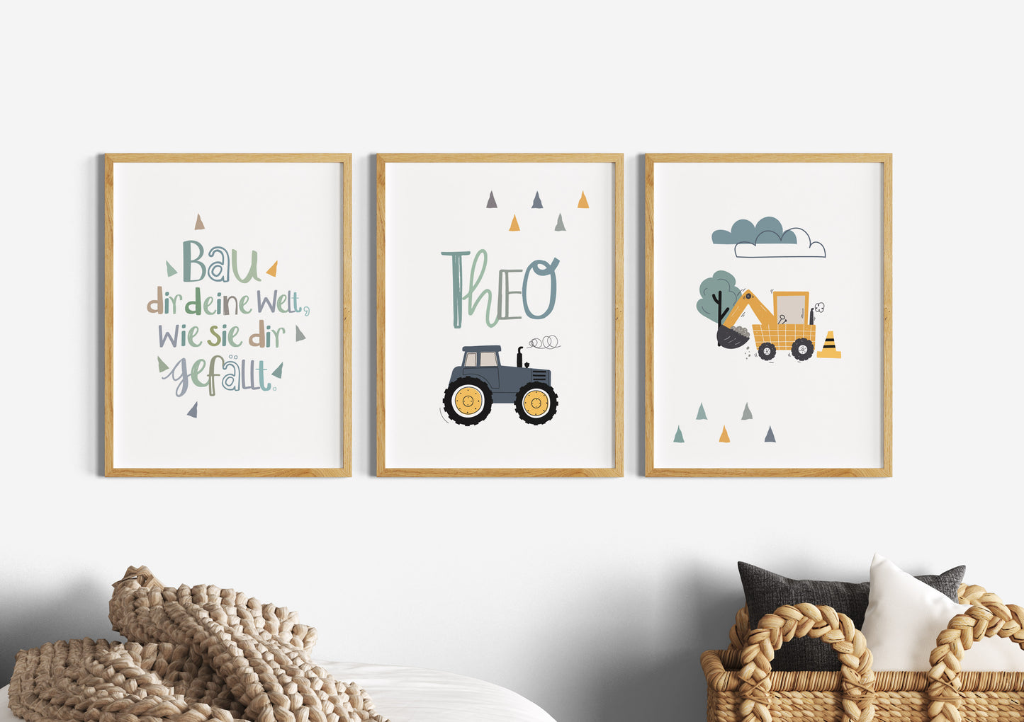 Children's saying | Tractor name | Excavator | 3-piece