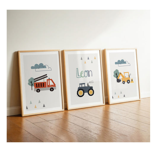Fire Department | Name | Excavator | 3-seater