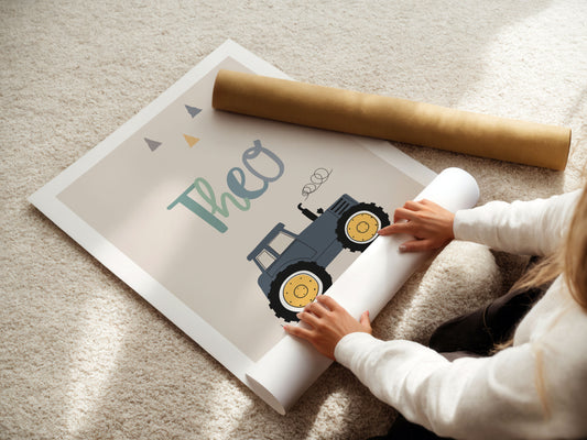 Children's saying | Tractor name | Excavator | 3-piece