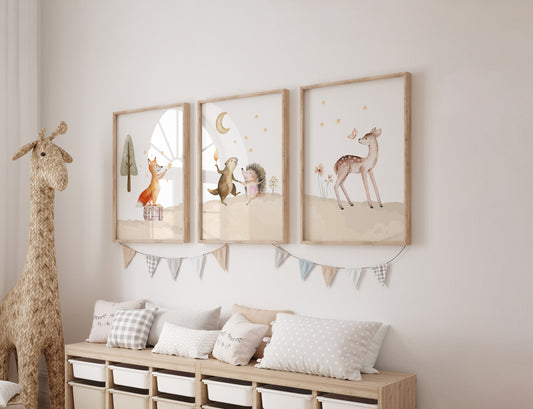Waldtiere | Fuchs | Reh | 3er