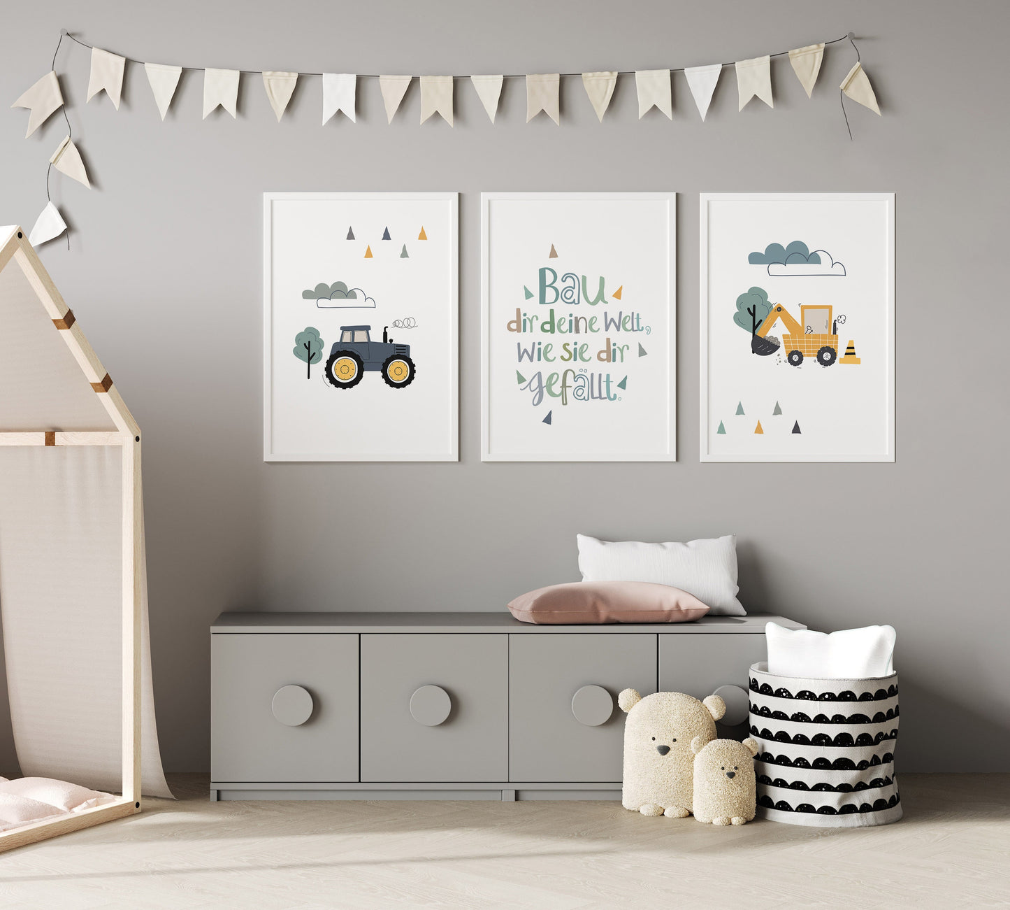 Children's saying | Tractor | excavator | 3s