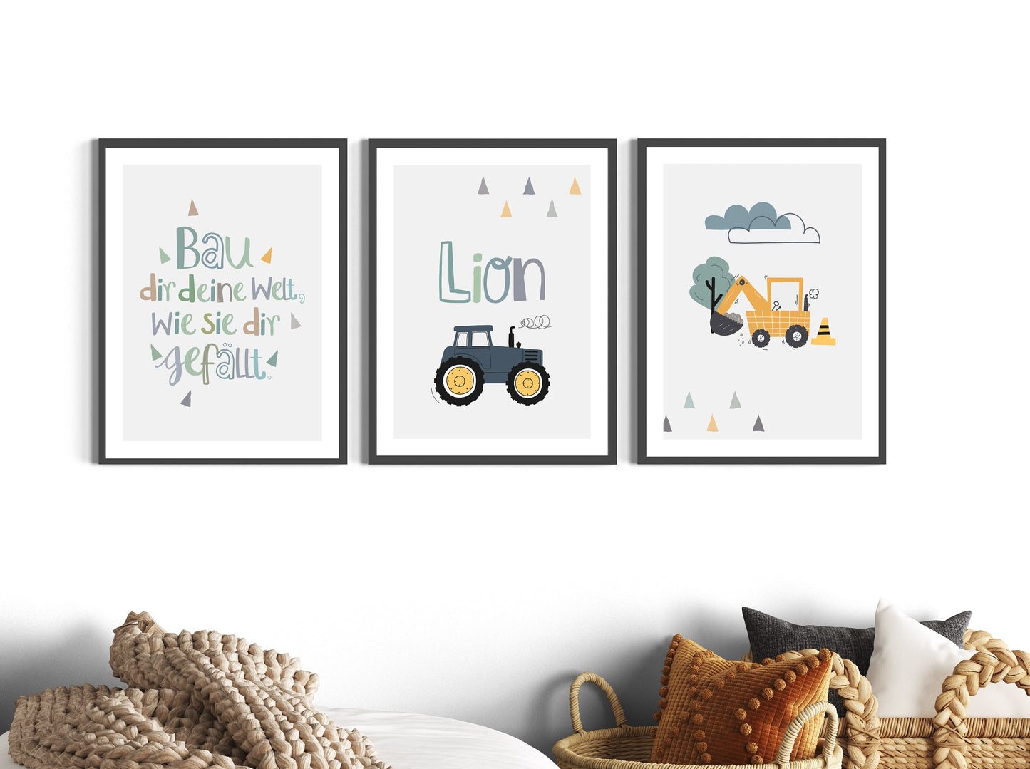 Children's saying | Tractor name | Excavator | 3-piece