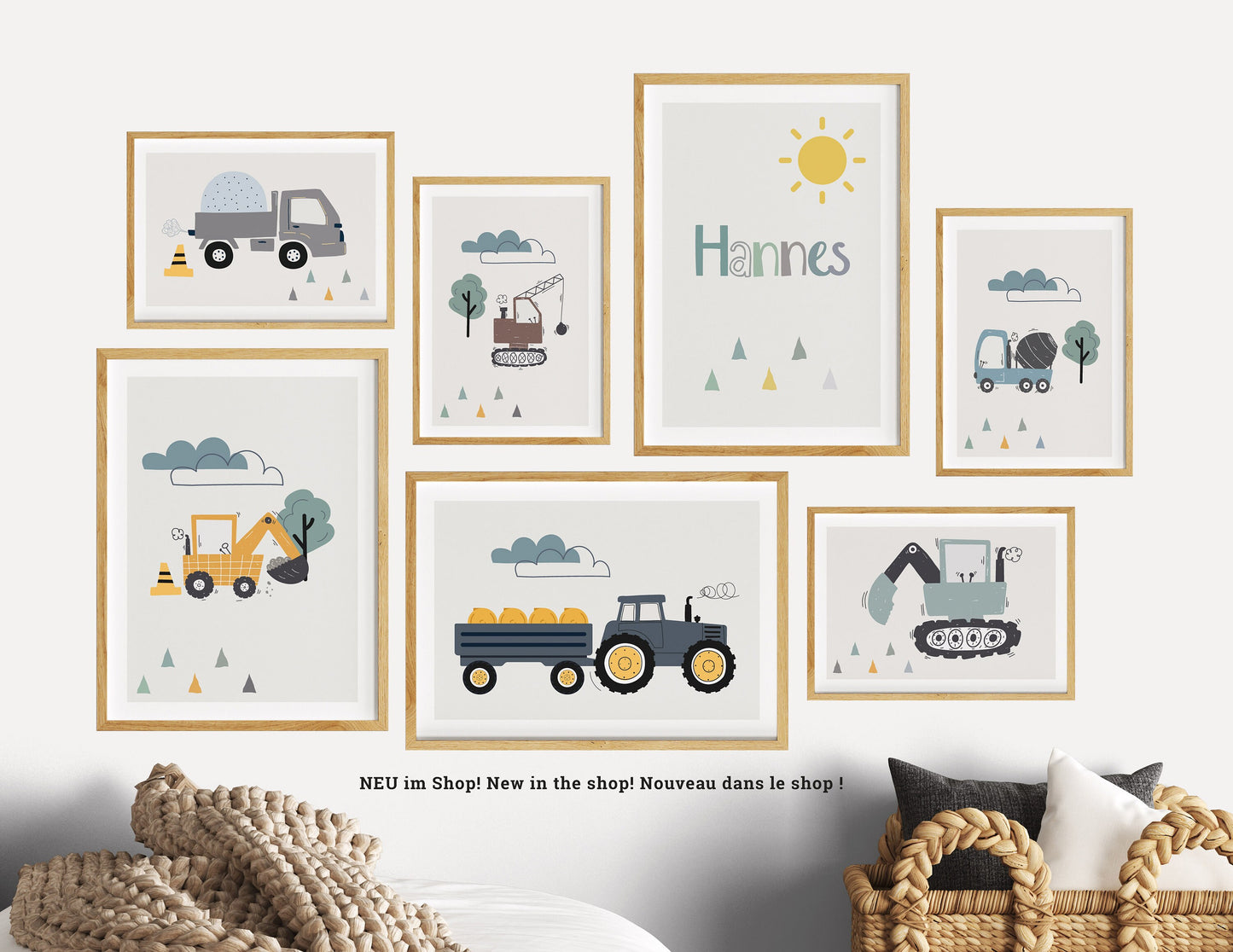 Children's saying | Tractor name | Excavator | 3-piece