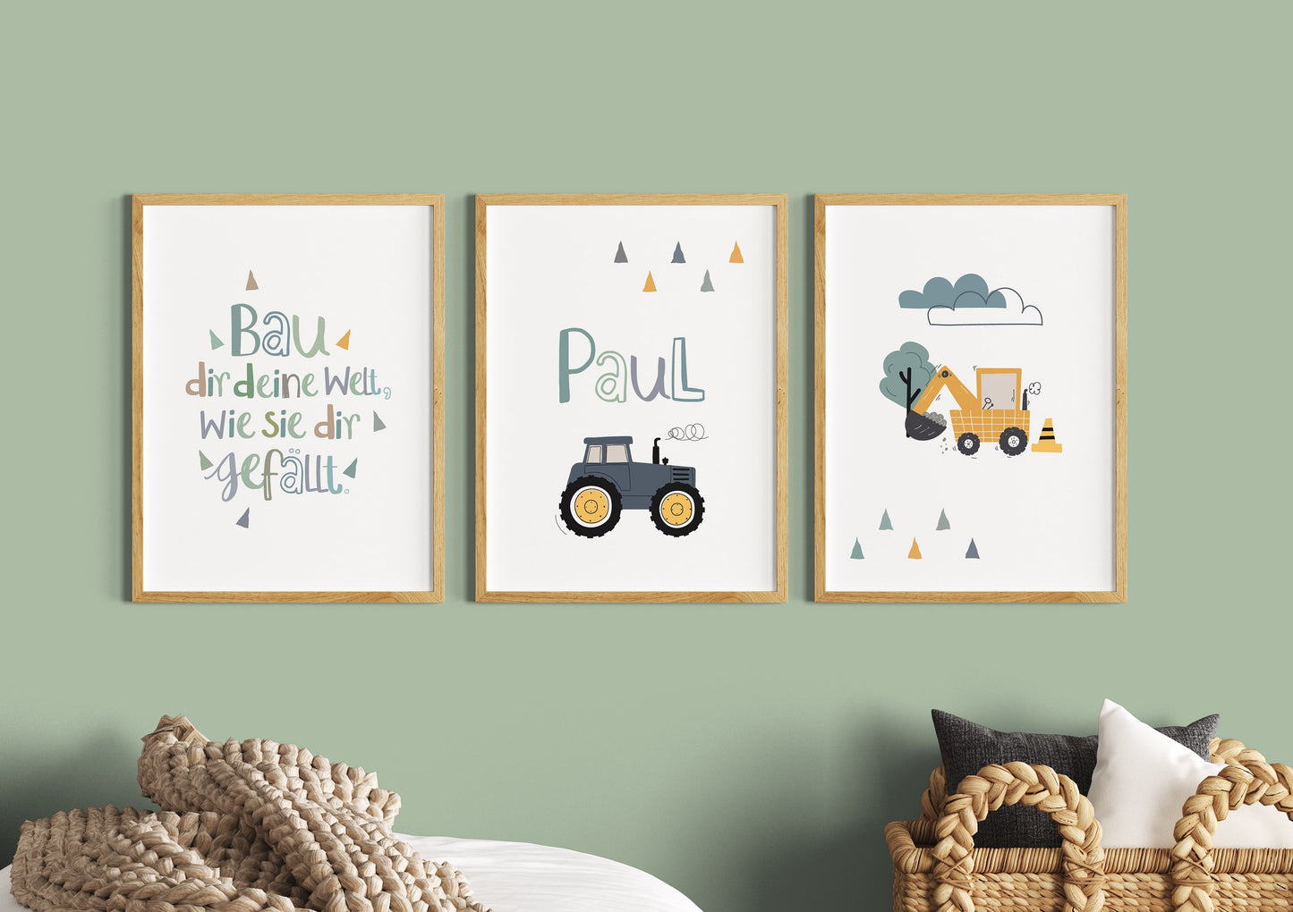 Children's saying | Tractor name | Excavator | 3-piece