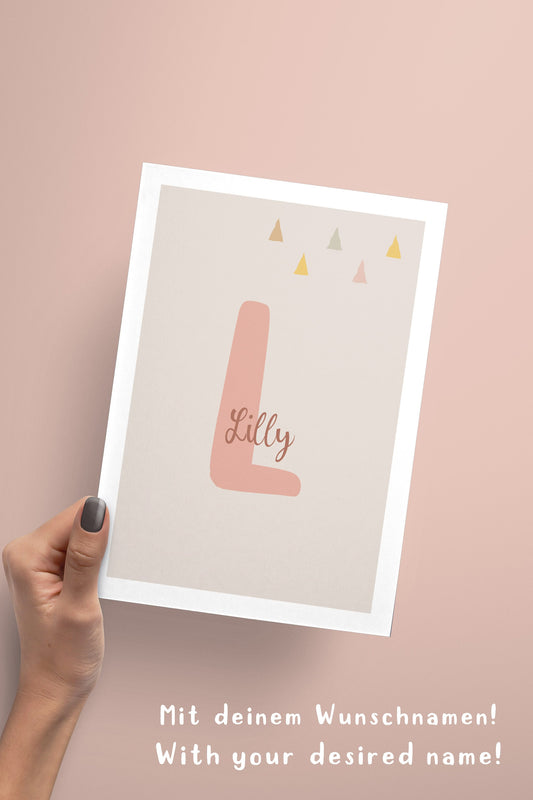 Rainbow | Name | Lion | Set of 3 posters