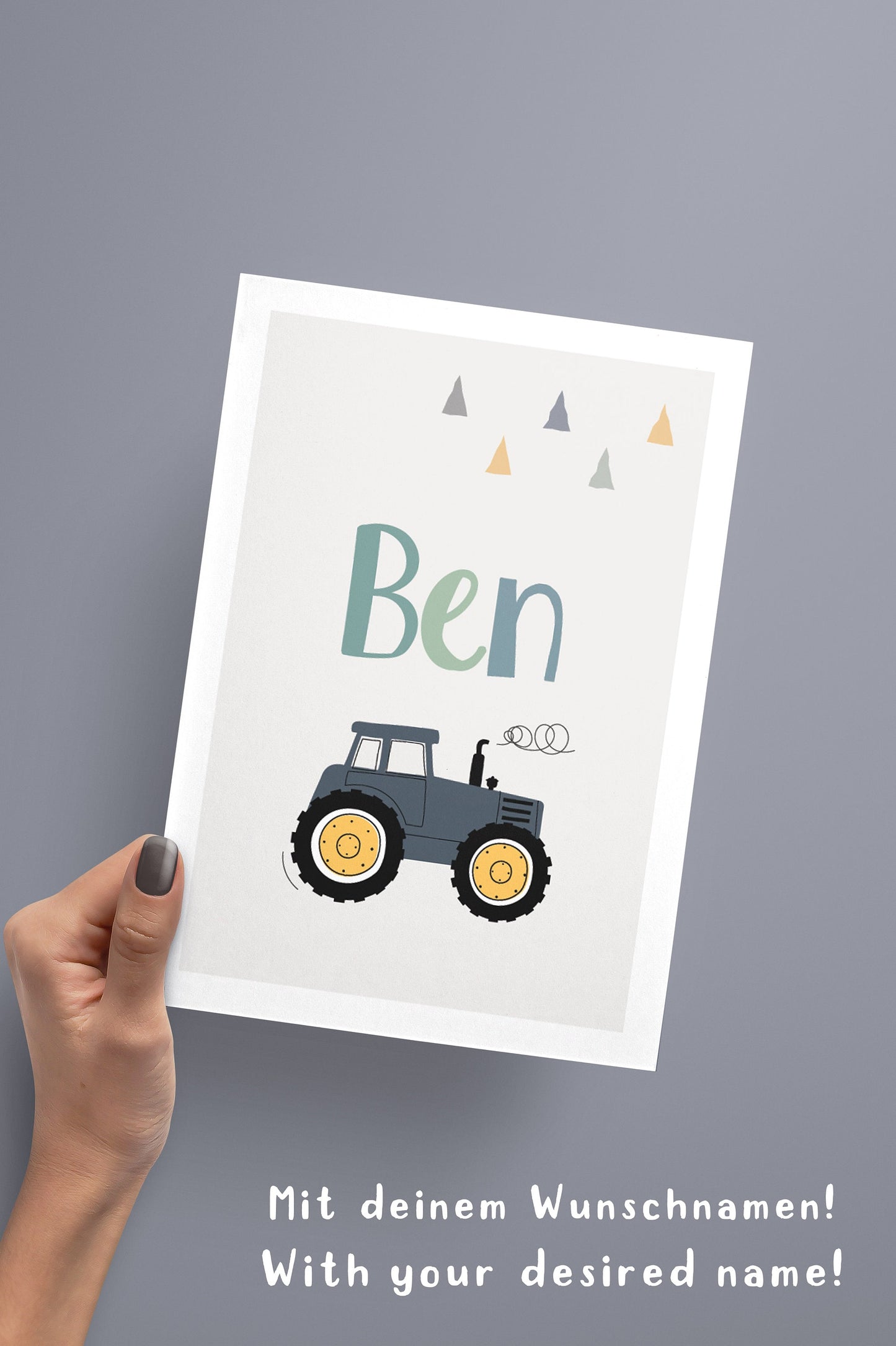 Children's saying | Tractor name | Excavator | 3-piece