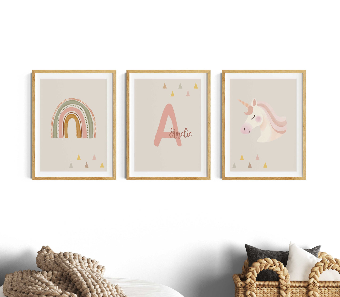 Rainbow | Name | Unicorn | Set of 3