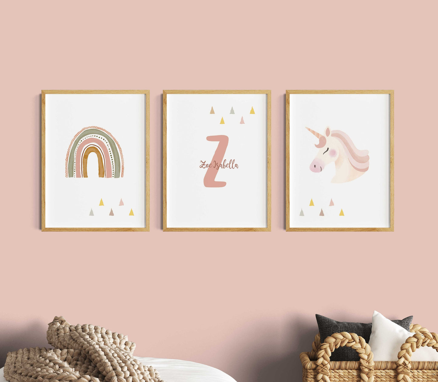 Rainbow | Name | Unicorn | Set of 3