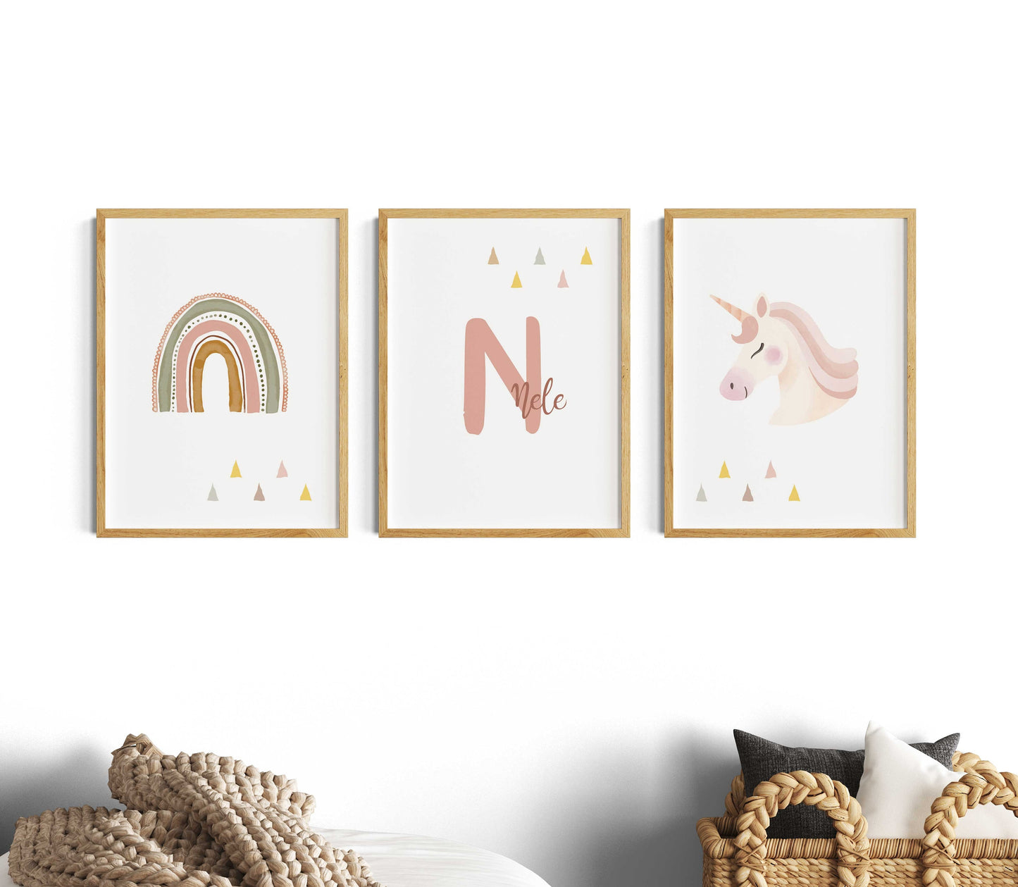 Rainbow | Name | Unicorn | Set of 3