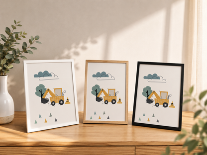 Children's saying | Tractor name | Excavator | 3-piece