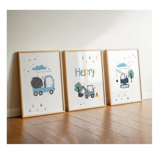 Betonmischer | Spruch | Bagger Name | 3er