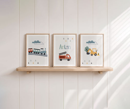 Railway | Fire Department Name | Excavator | 3-piece