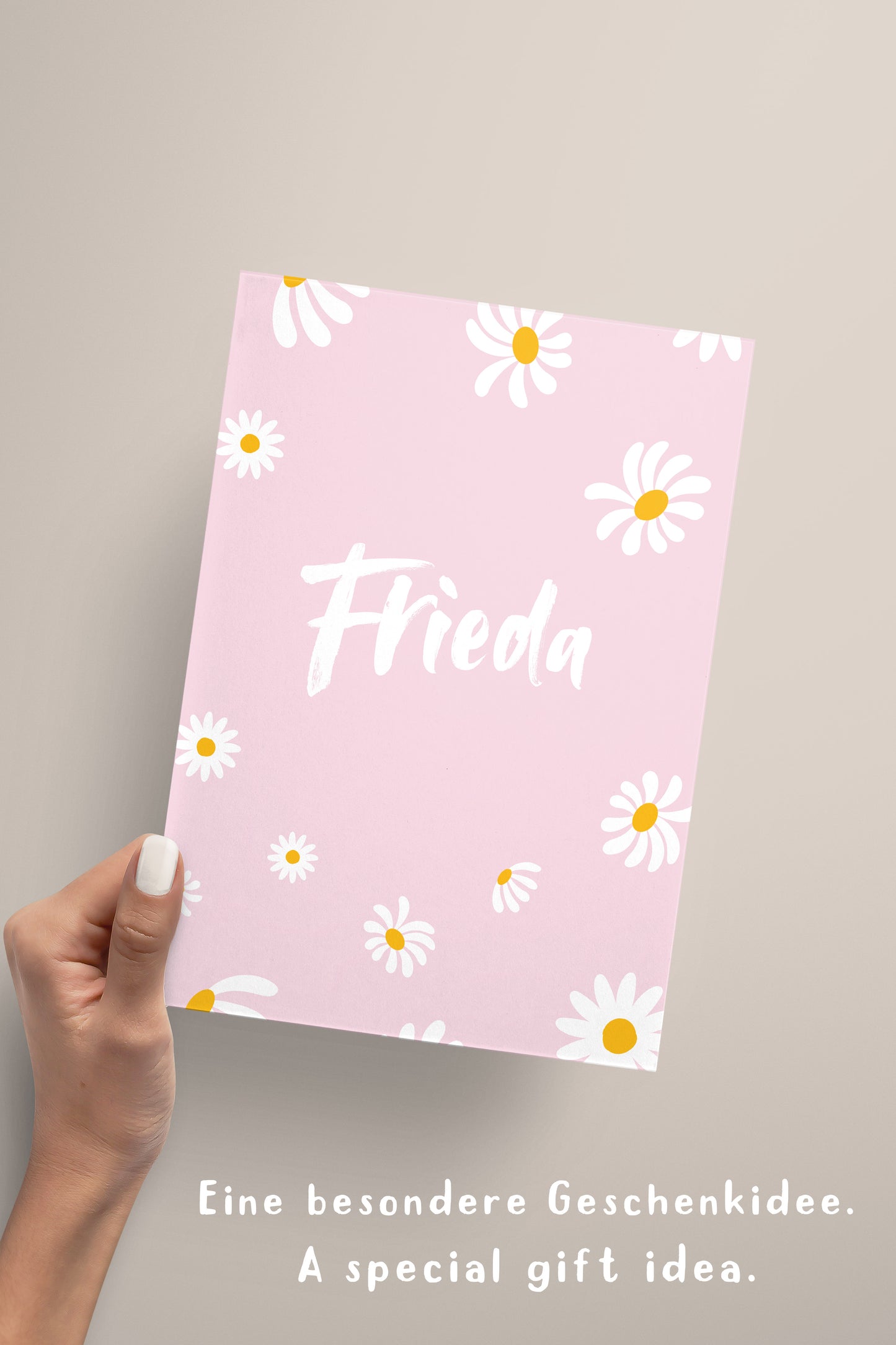 Gans | Gänseblumen | rosa Schmetterling | 3er