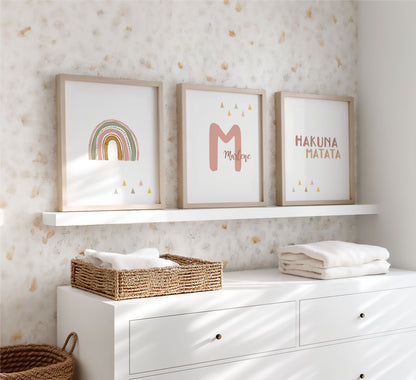Rainbow | Name | Children's saying | Set of 3