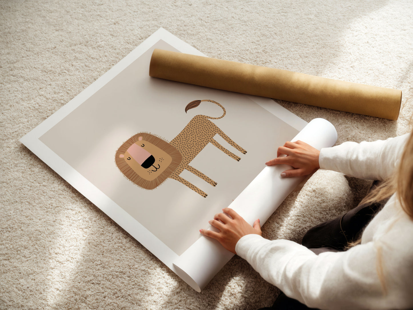 Rainbow | Name | Lion | Set of 3 posters