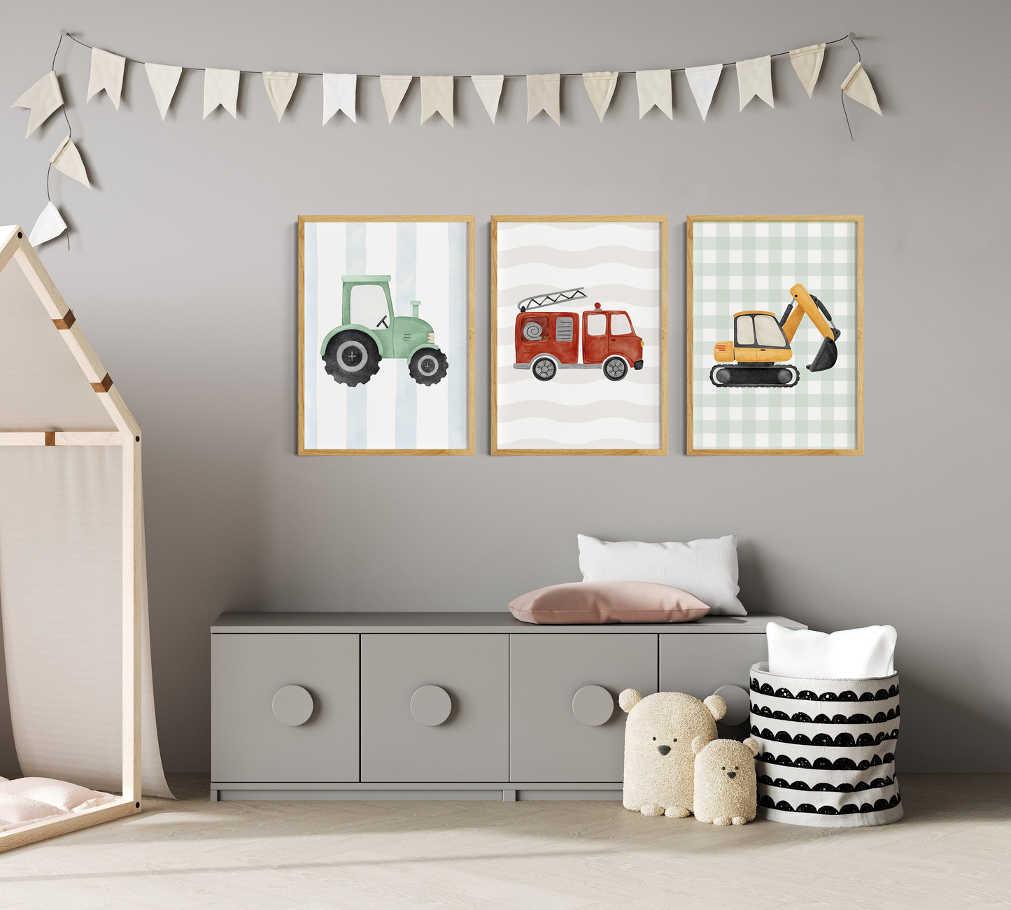 Fire engine | Tractor | Excavator | 3-series