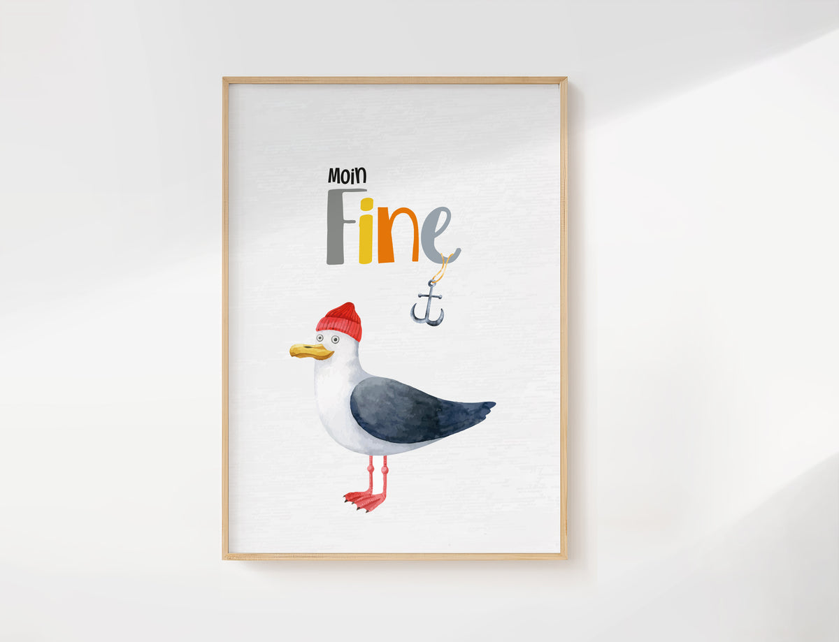 Moin | Seagull &amp; Anchor | Name