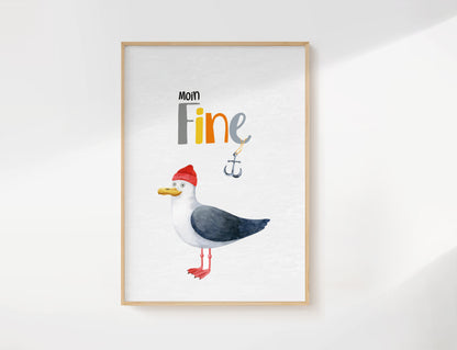 Moin | Seagull &amp; Anchor | Name