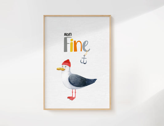 Moin | Seagull &amp; Anchor | Name
