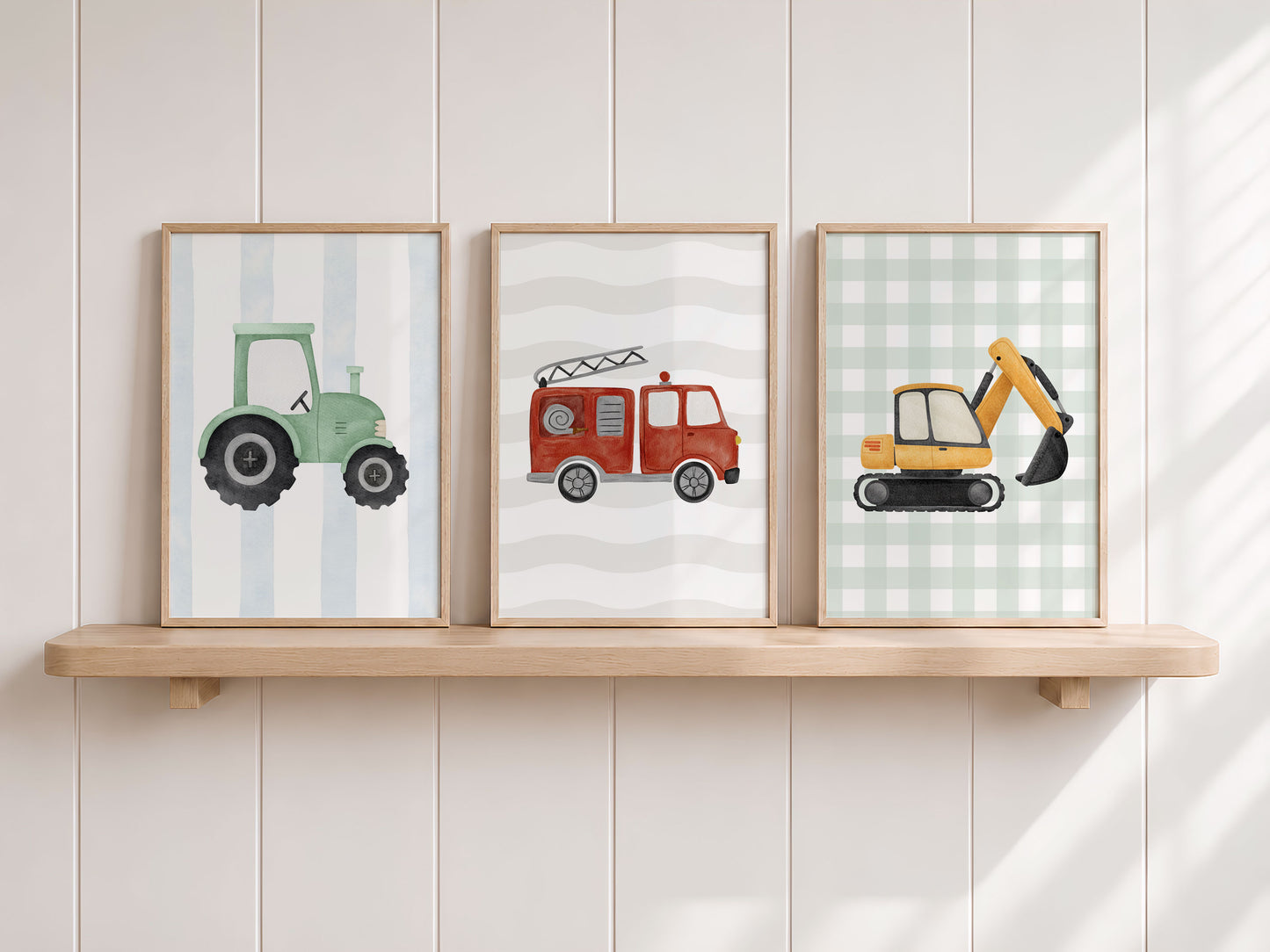 Fire engine | Tractor | Excavator | 3-series