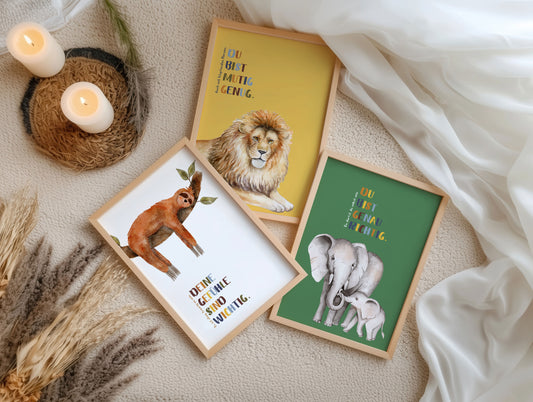 Mutmacher | Löwe Faultier Elefant | 3er