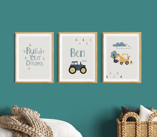 Build Your Dreams. | Tractor name | excavator | 3s