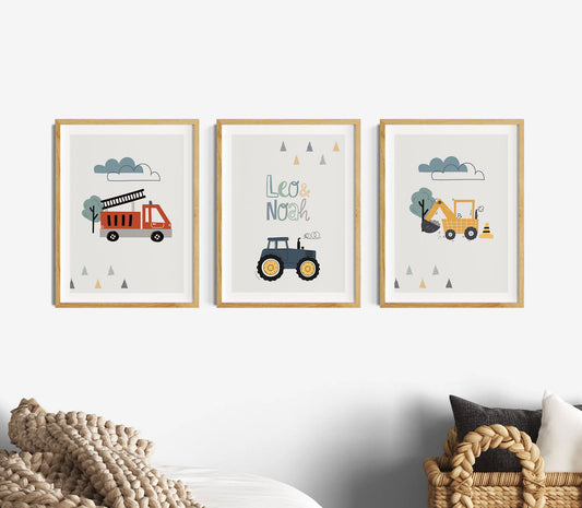 Fire Department | Name | Excavator | 3-seater