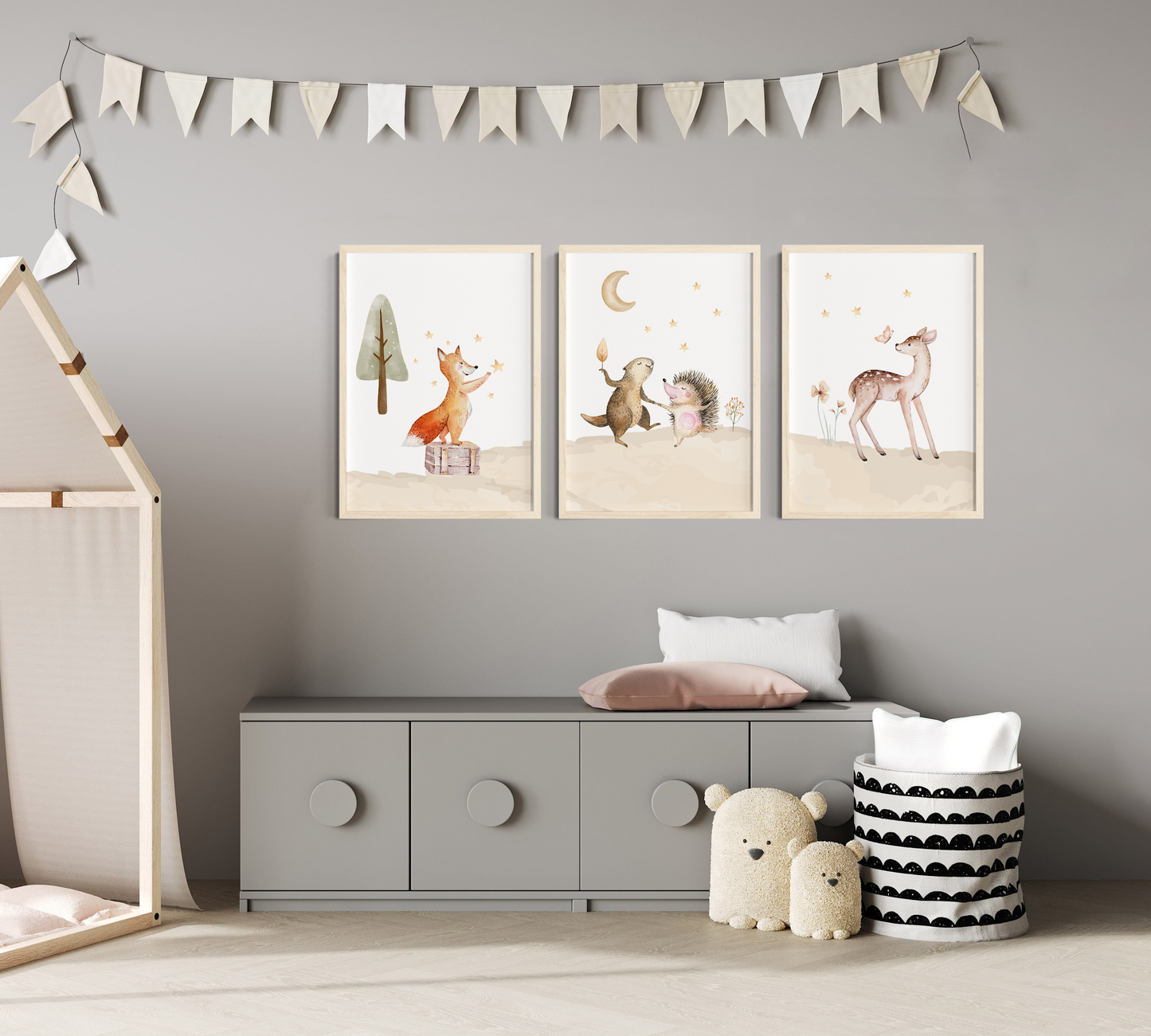 Waldtiere | Fuchs | Reh | 3er