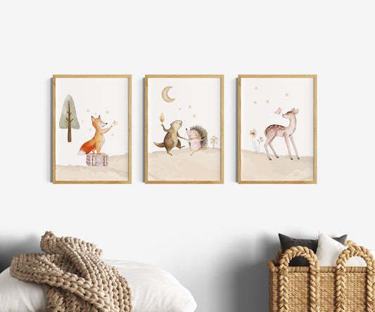 Waldtiere | Fuchs | Reh | 3er