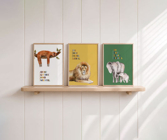 Mutmacher | Löwe Faultier Elefant | 3er
