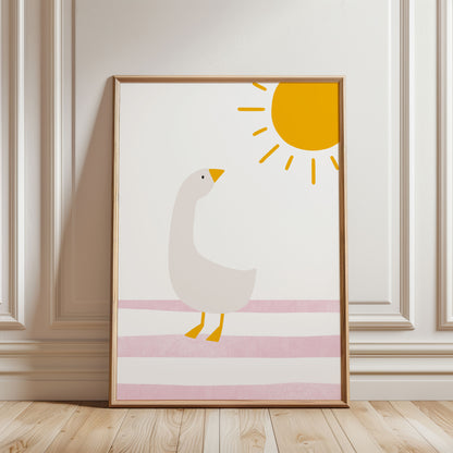 Gans | Gänseblumen | rosa Schmetterling | 3er