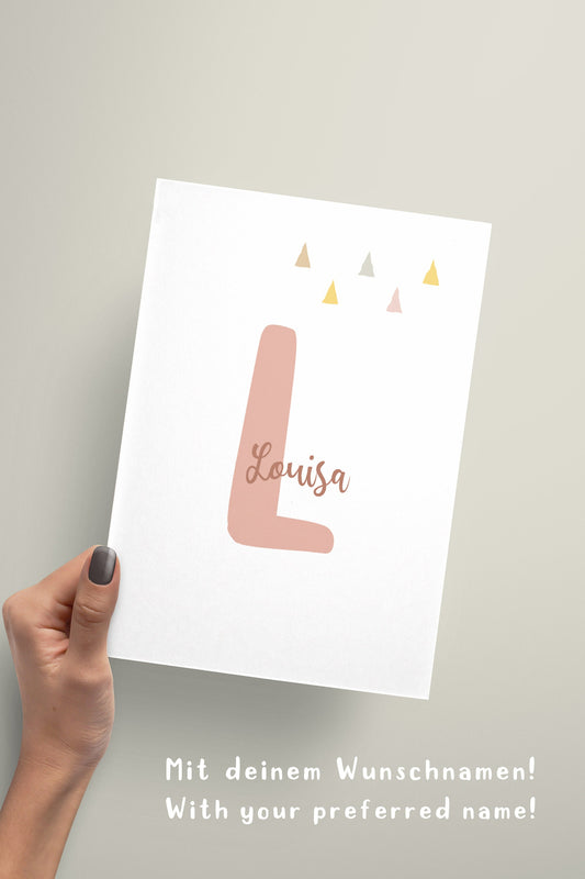 Rainbow | Name | Children's saying | Set of 3