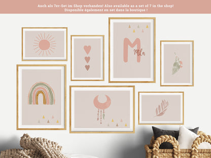 Sun | Hearts | Feather | Rainbow