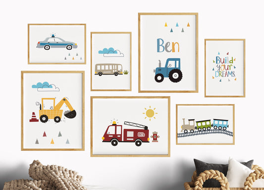 Colorful vehicles | Name | Children's saying | 7-series